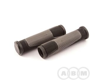 Ручки на руль резиновые 130мм CL0305 2-х комп. черно-серые CLARK'S 3-325 