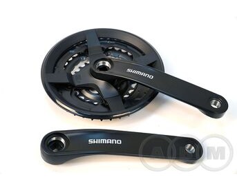 Система 48-38-28 зуба 175 мм  с защитой 6/8 ск черная SHIMANO 2-3180